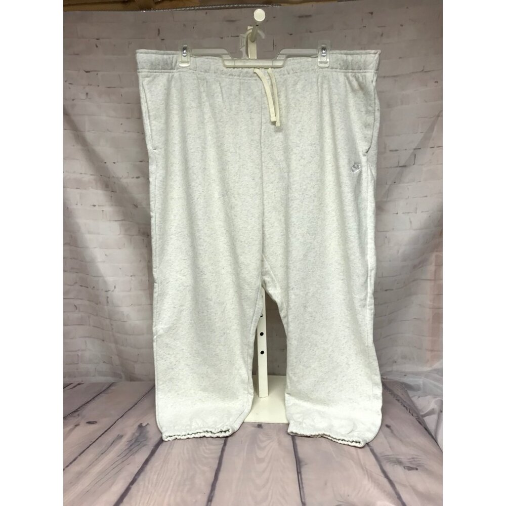 Nike Womens 3X Sportswear Club Fleece Mid Rise Jogger Pants Size 3XL Oatmeal New